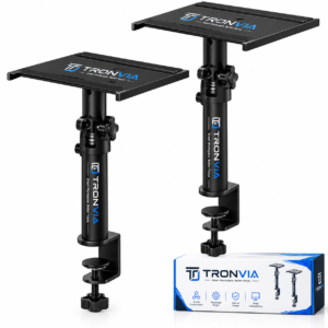 Tronvia |Set of 2 Desktop Clamp Speaker Stands
